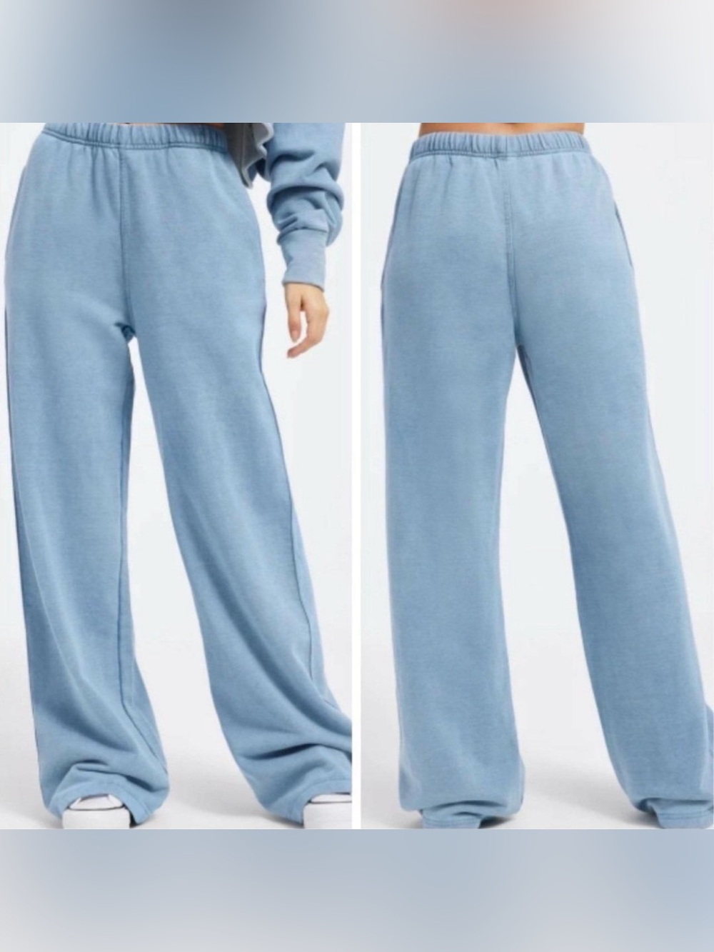 Good American Good Ease High Rise Wide Leg Sweatpants